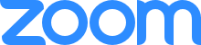 Logo with stylized blue text spelling 'zoon'.