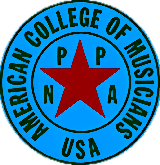 American College of Musicians logo with star.